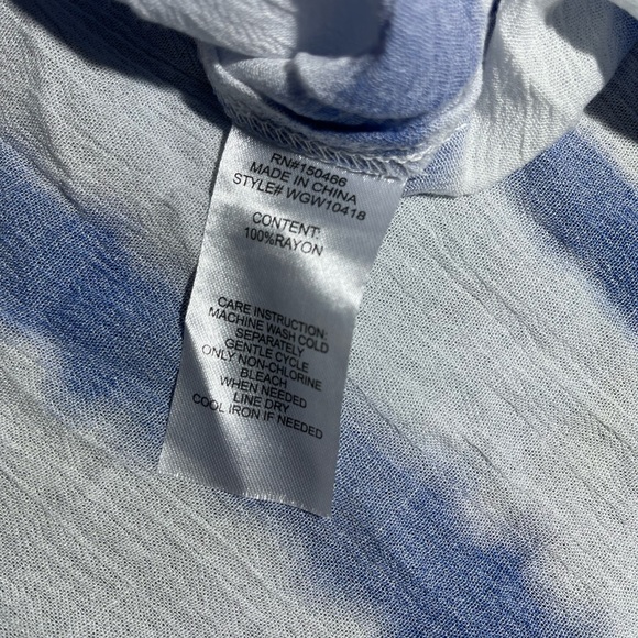 Market & Spruce Stitch fix Women’s Blue/White Rayon Top Size XXL NWT - Picture 12 of 12